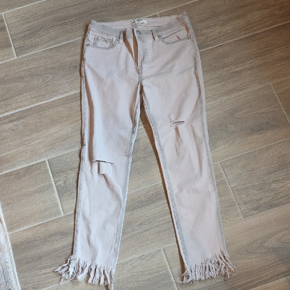 Free People Jeans with Frayed Hem